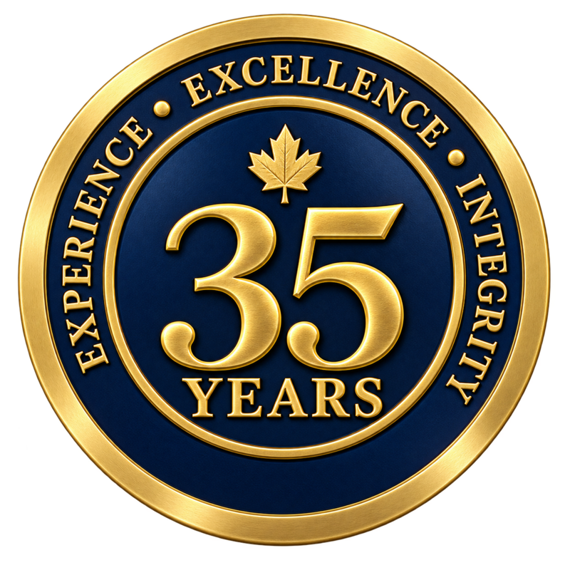 35 years of experience, excellence and integrity